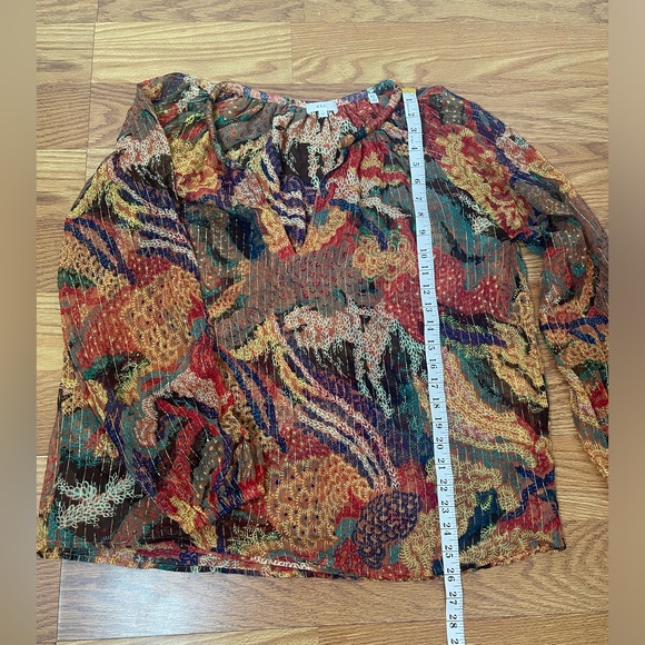 A.L.C Dana Silk-Blend blouse size 12 - Picture 8 of 9